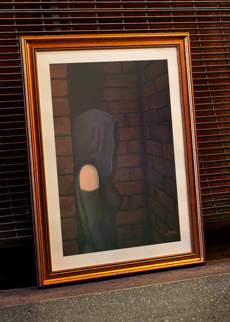 Mysteriöse Kapuzengestalt