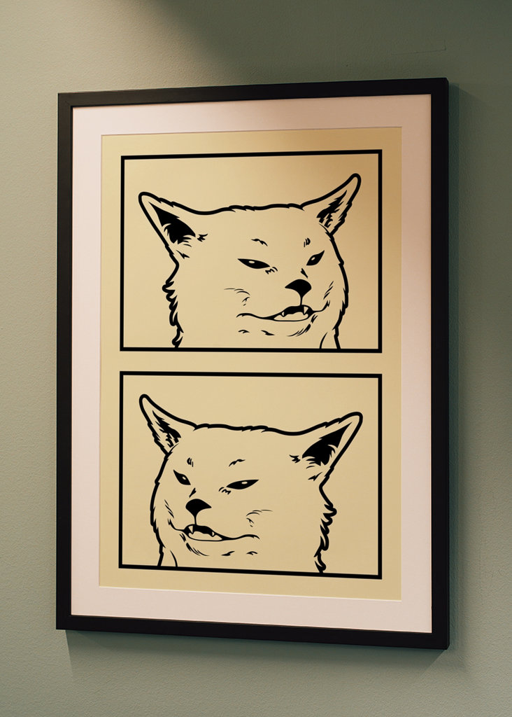 Woman Yelling at a Cat