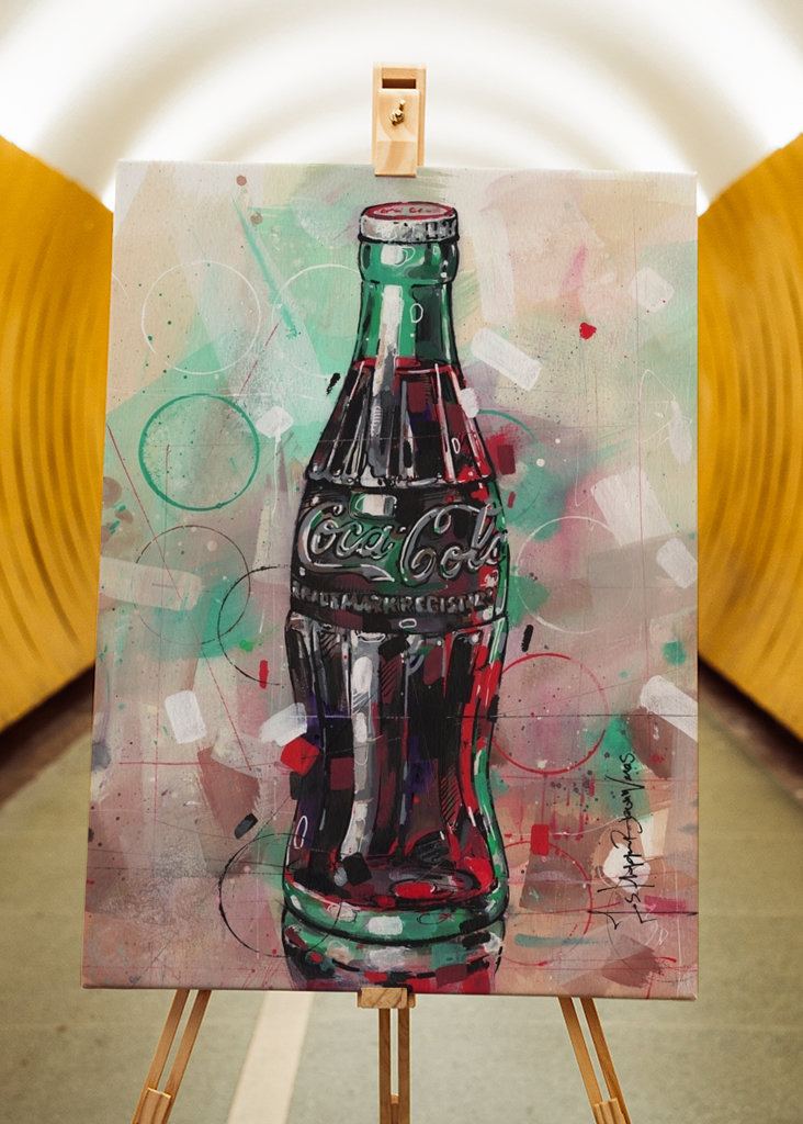 Cola drikke maleri
