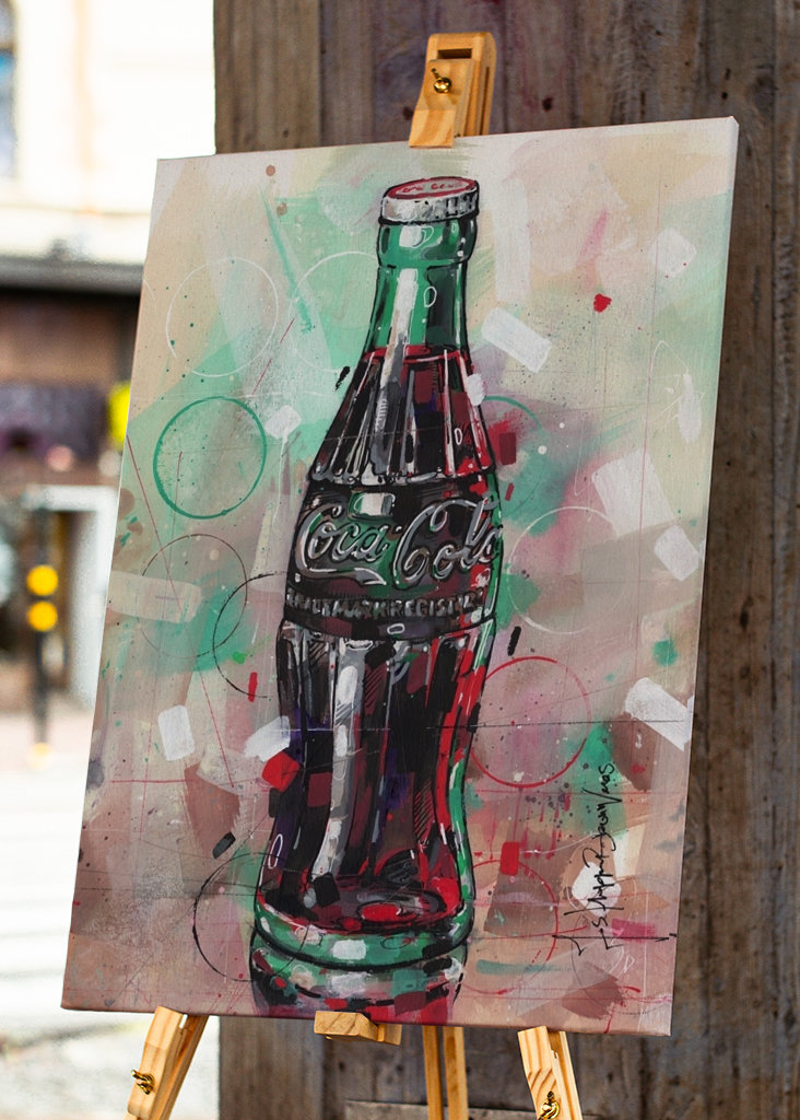 Cola drikke maleri