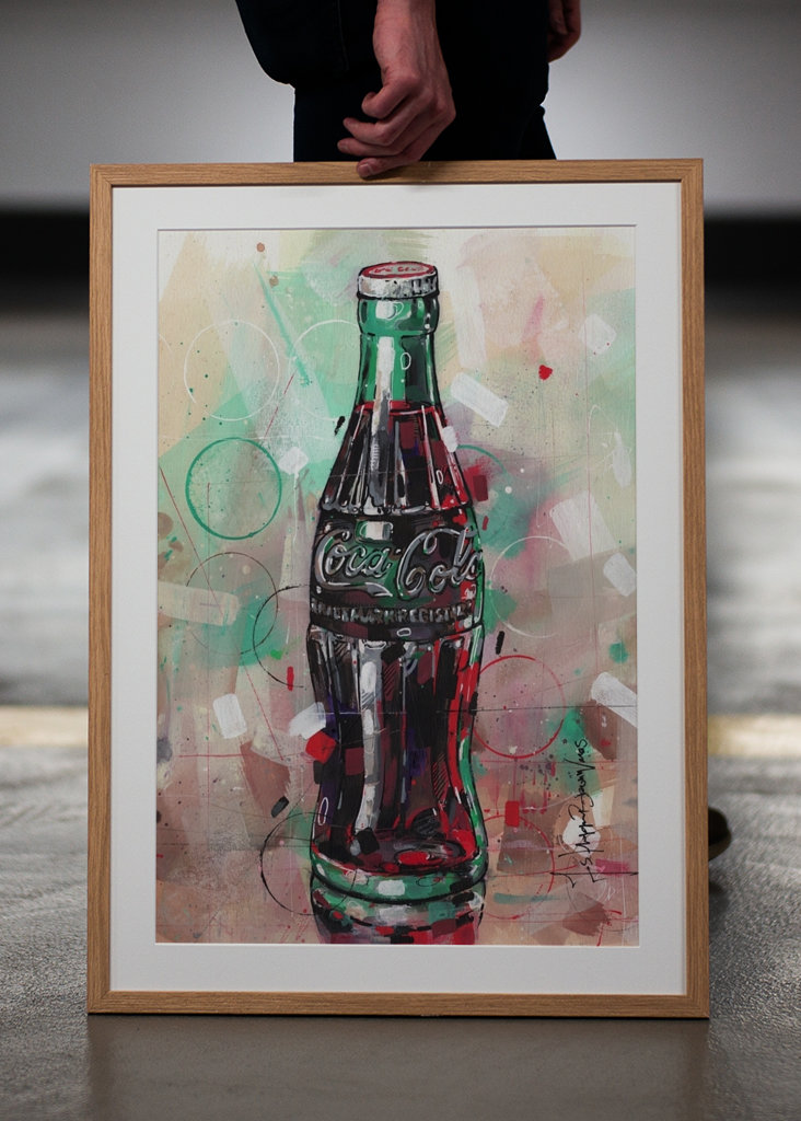 Cola drikke maleri
