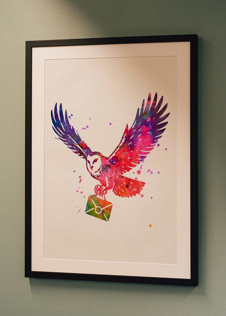 Hedwig Harry potter Watercolor
