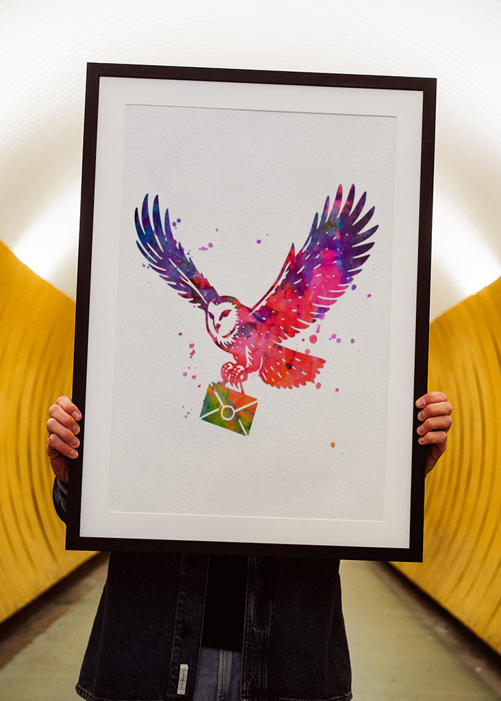 Hedwig Harry potter Watercolor