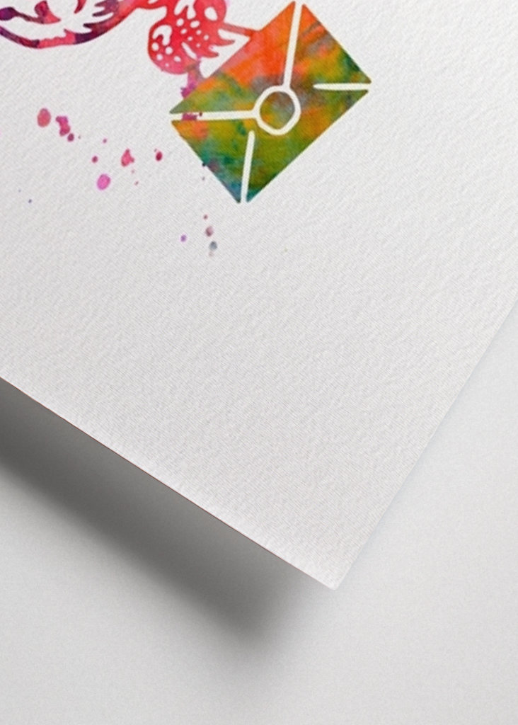 Hedwig Harry potter Watercolor