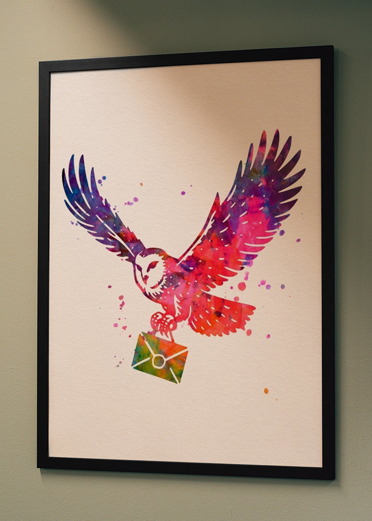 Hedwig Harry potter Watercolor