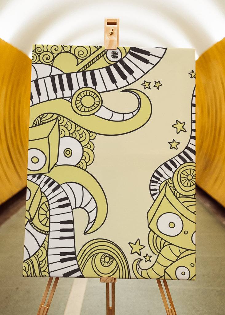 Graffiti d’instrument de musique