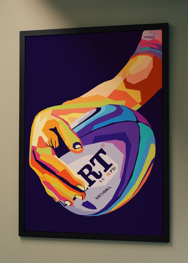 Pallone da rugby Pop Art