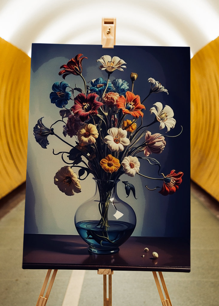 Flower colorful painting 