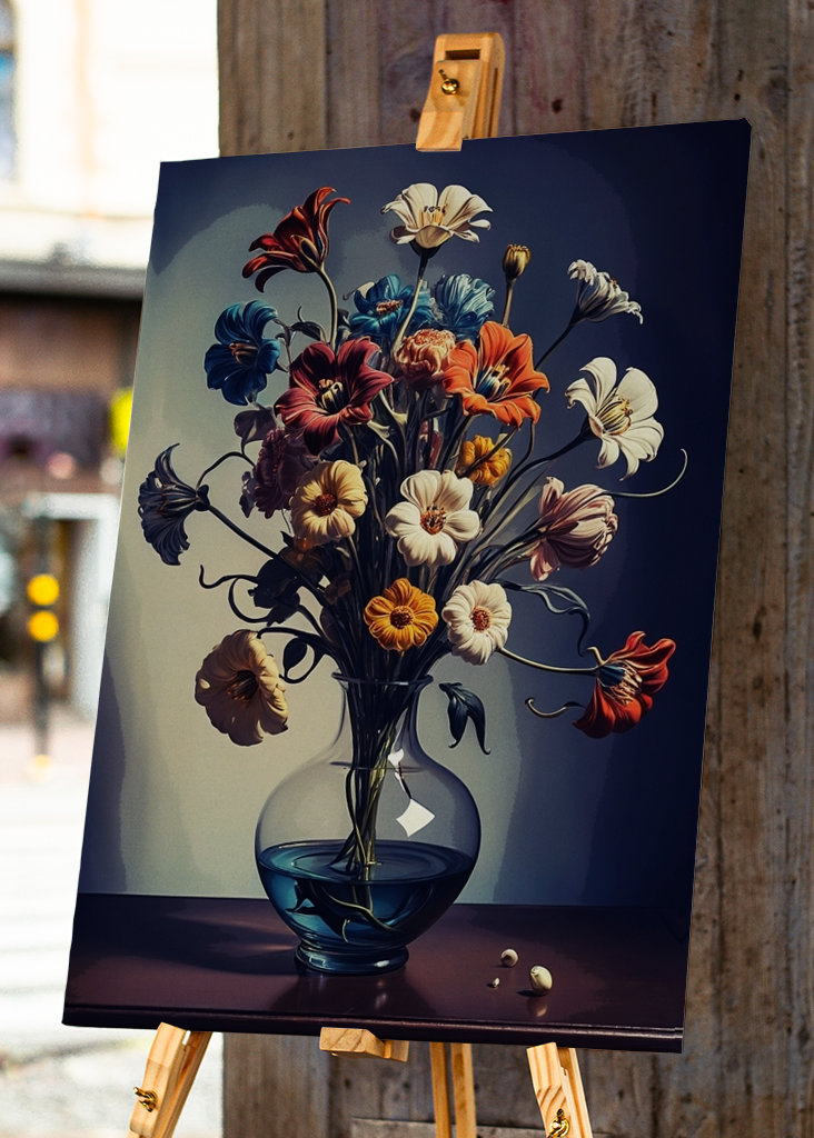 Flower colorful painting 