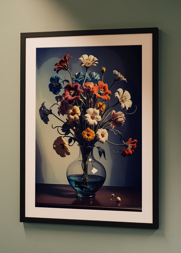 Flower colorful painting 