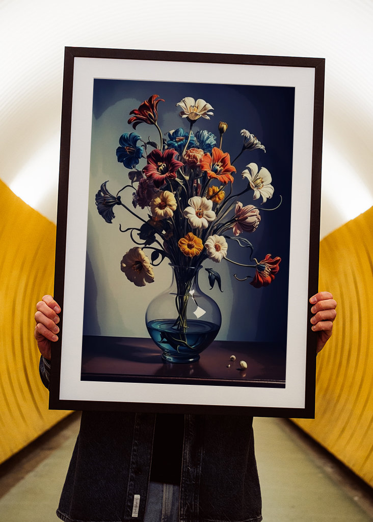 Flower colorful painting 