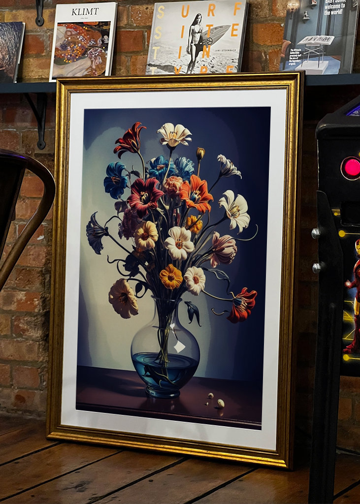 Flower colorful painting 