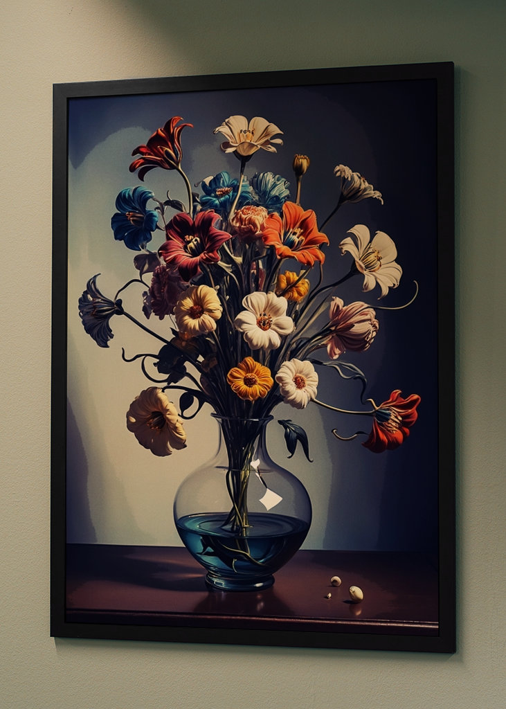 Flower colorful painting 