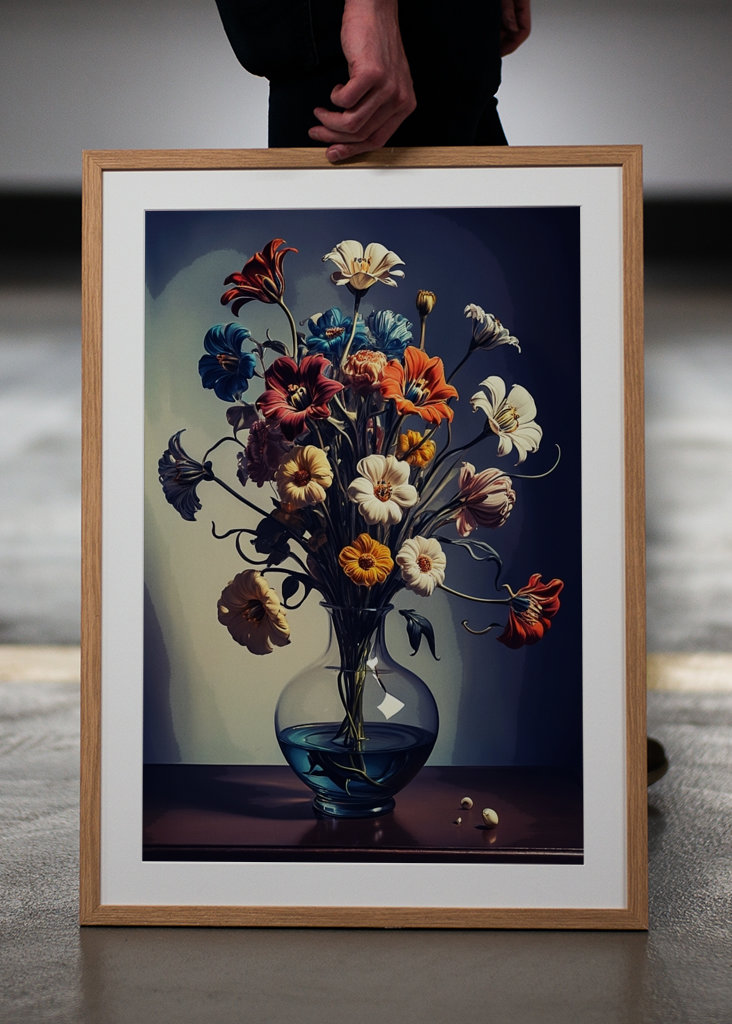 Flower colorful painting 