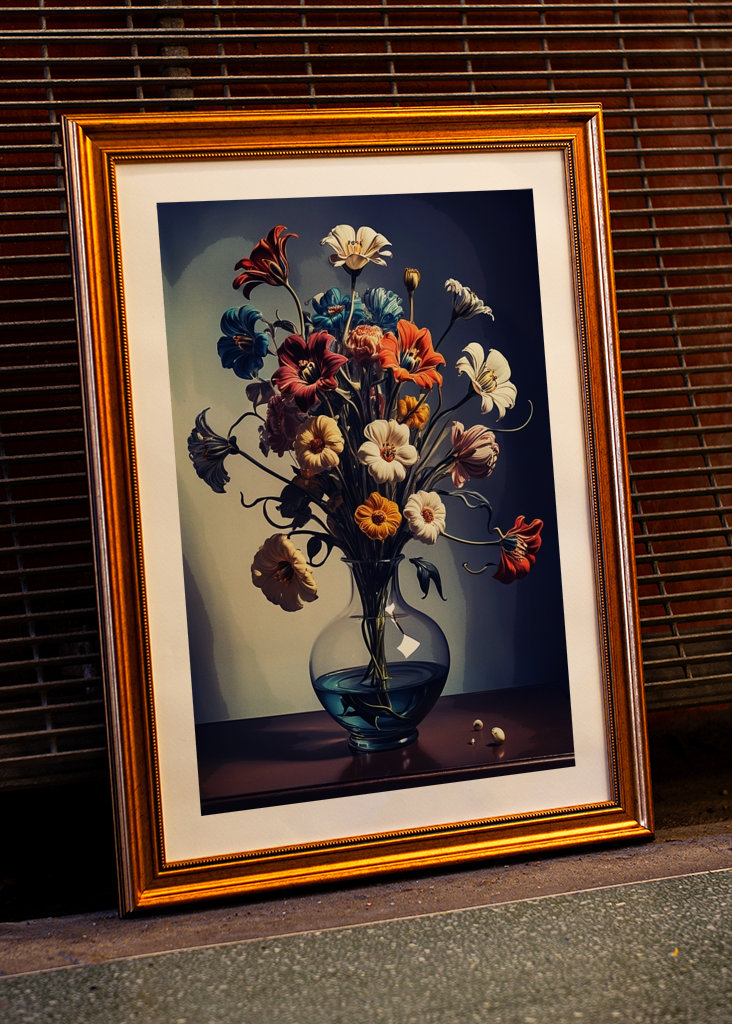 Flower colorful painting 