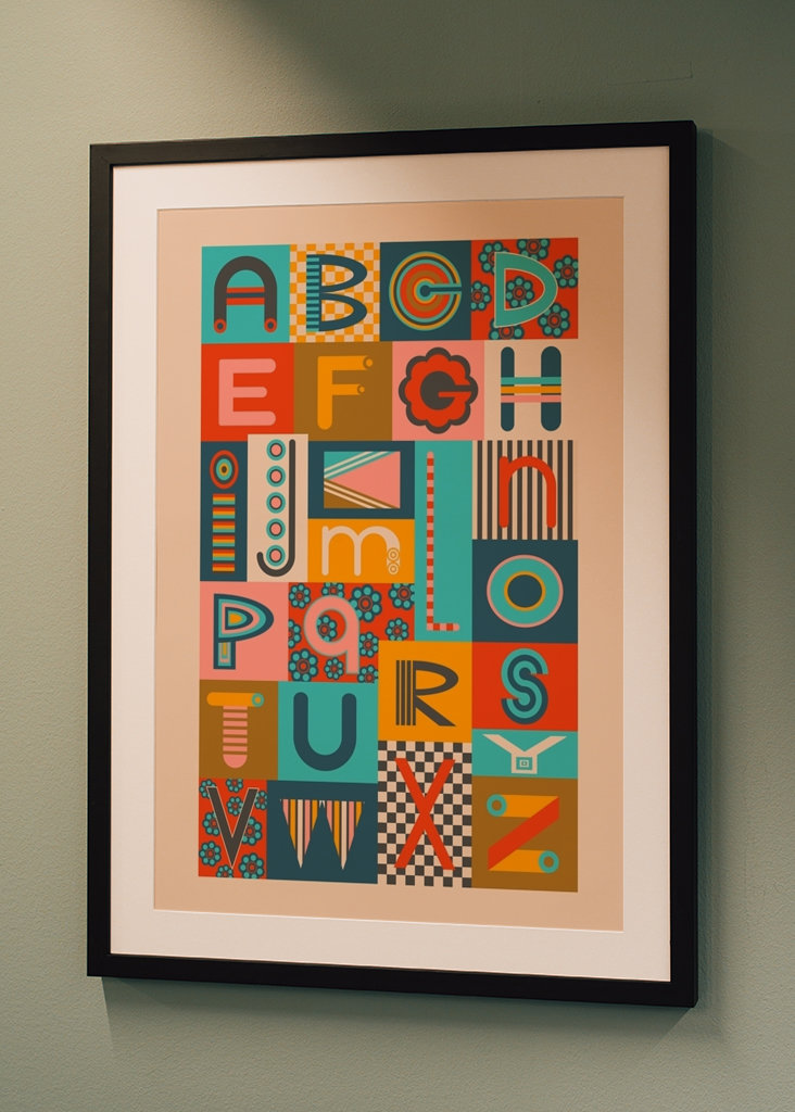 GEOMETRIC ABCs Alphabet Letter