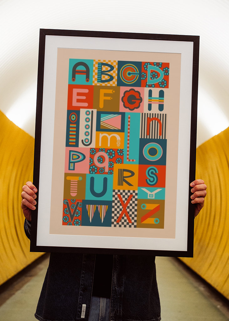 GEOMETRIC ABCs Alphabet Letter