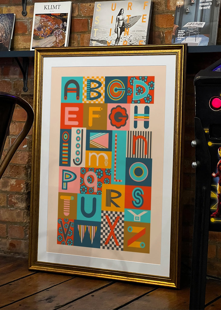 GEOMETRIC ABCs Alphabet Letter