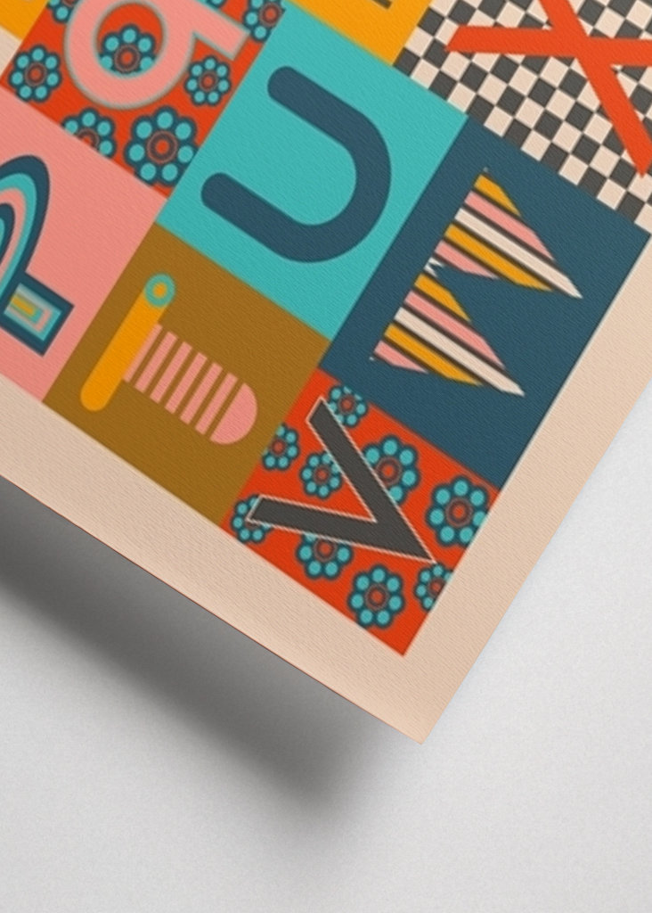 GEOMETRIC ABCs Alphabet Letter