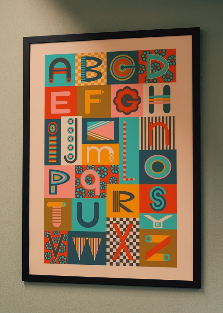 GEOMETRIC ABCs Alphabet Letter