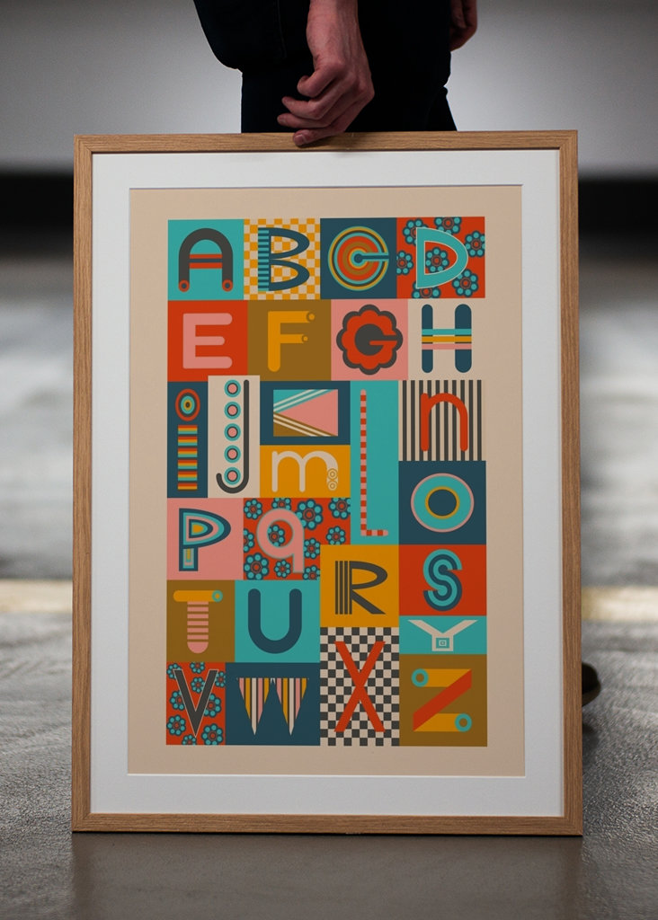 GEOMETRIC ABCs Alphabet Letter