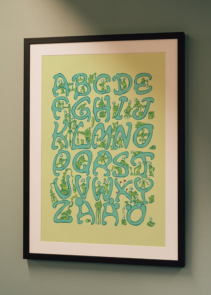 Alphabet Lemon green