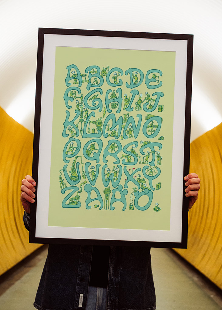 Alphabet Lemon green