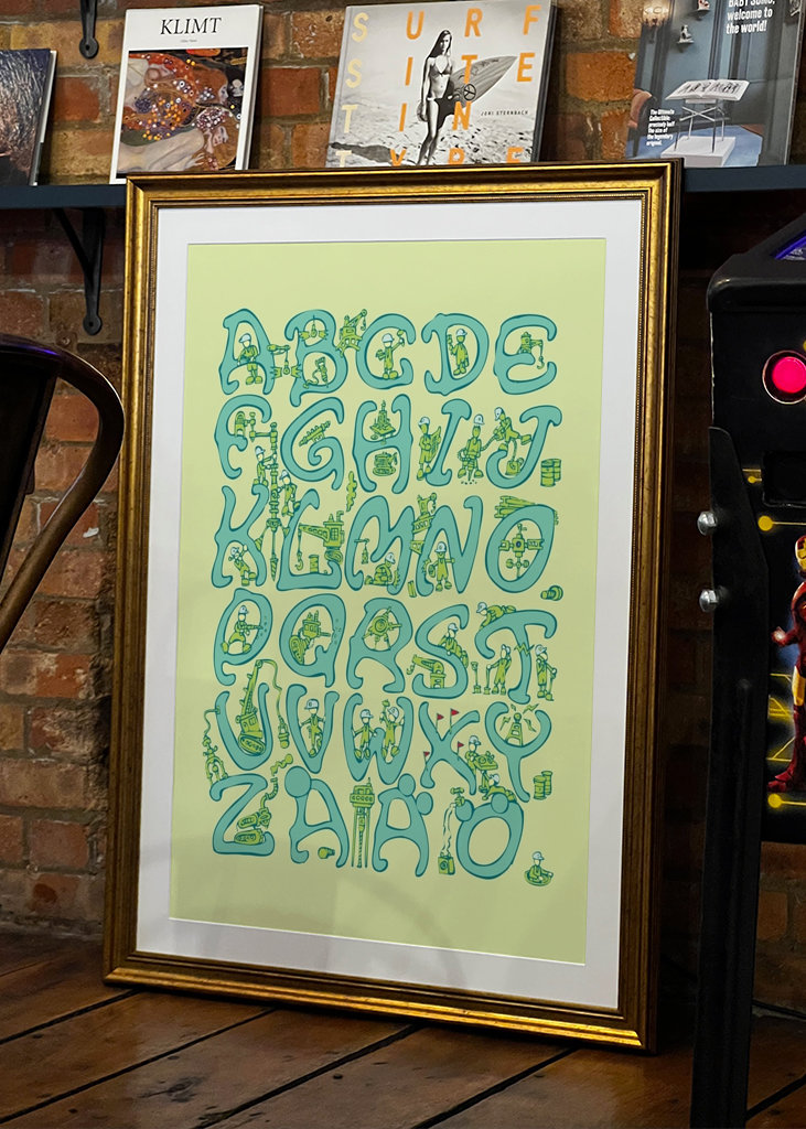 Alphabet Lemon green