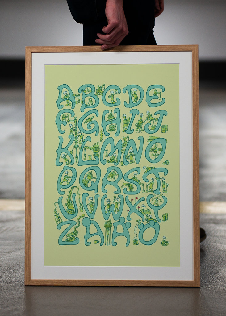 Alphabet Lemon green