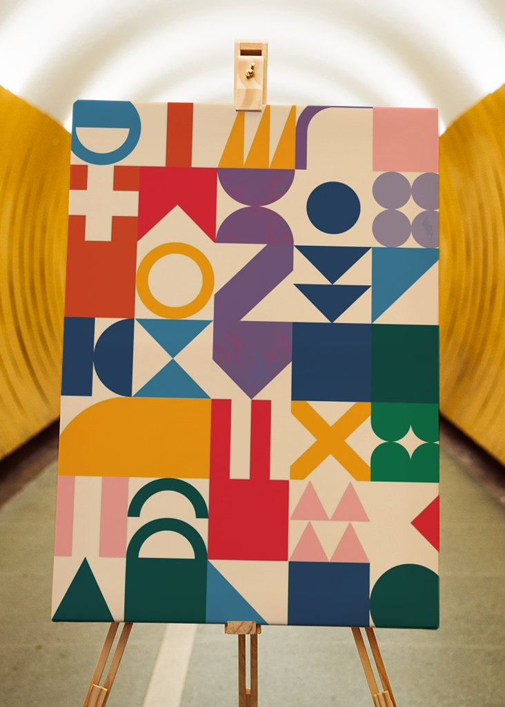 Affiche abstraite moderne