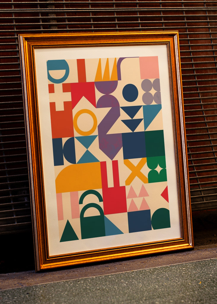 Affiche abstraite moderne