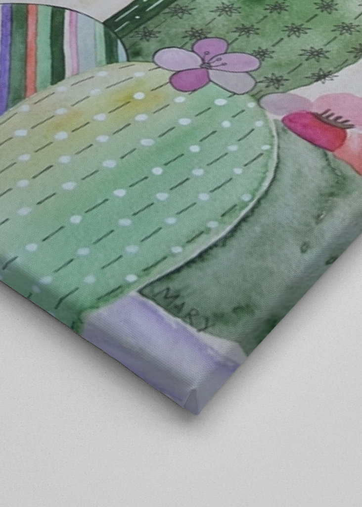 Cactus blooms in the desert