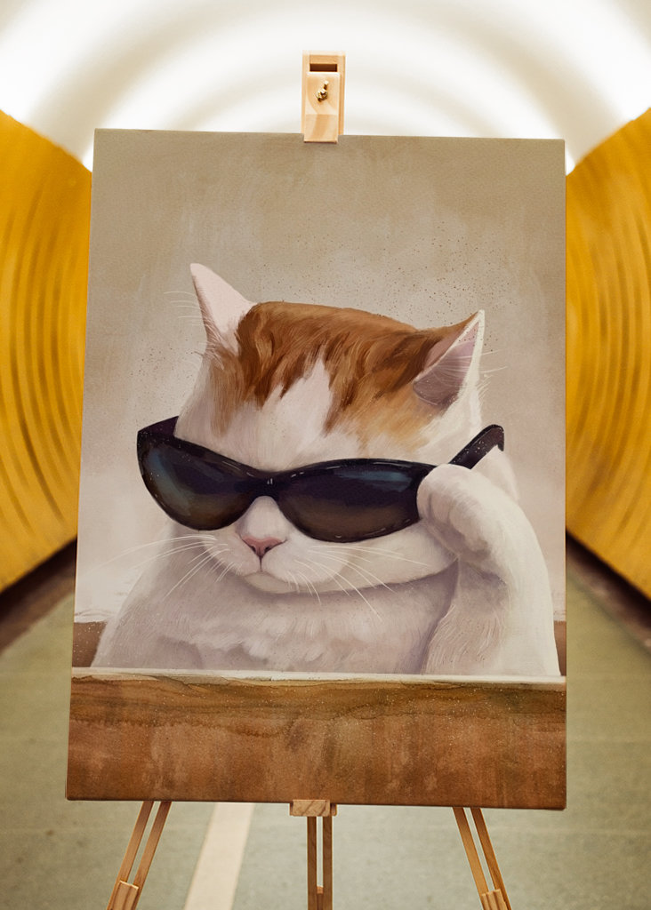 Cat With Glasses - Meme