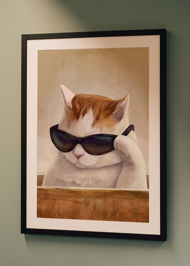 Cat With Glasses - Meme