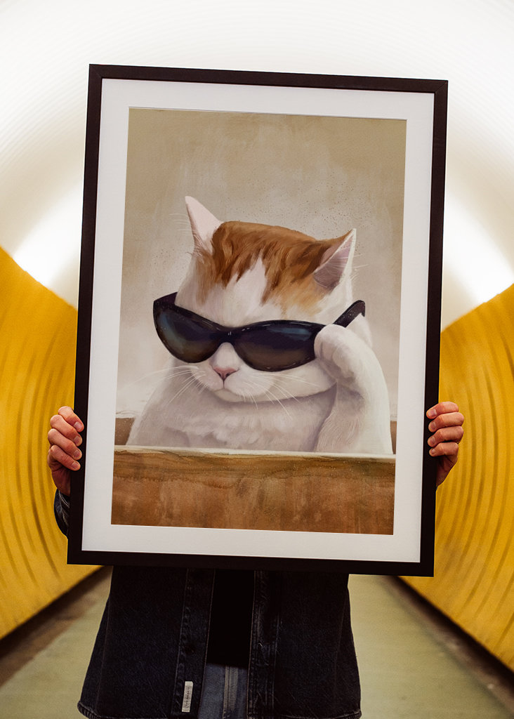 Cat With Glasses - Meme