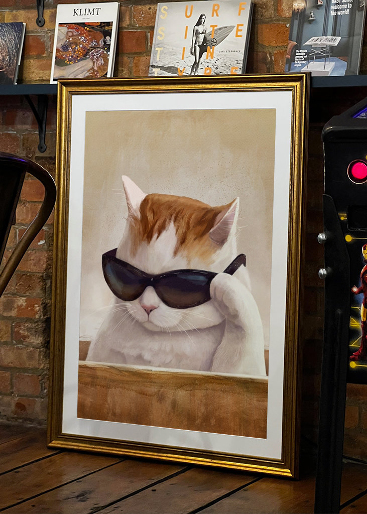 Cat With Glasses - Meme