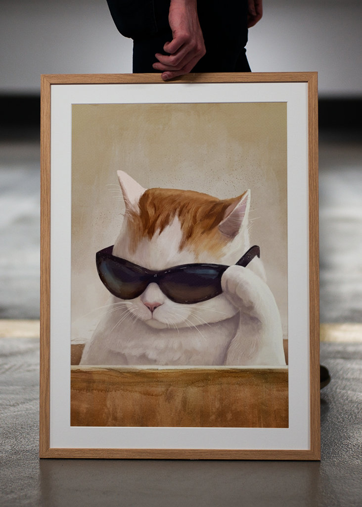 Cat With Glasses - Meme