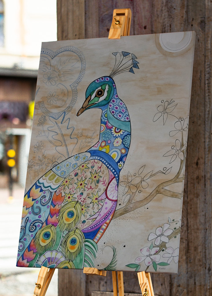 Den stolte påfuglen