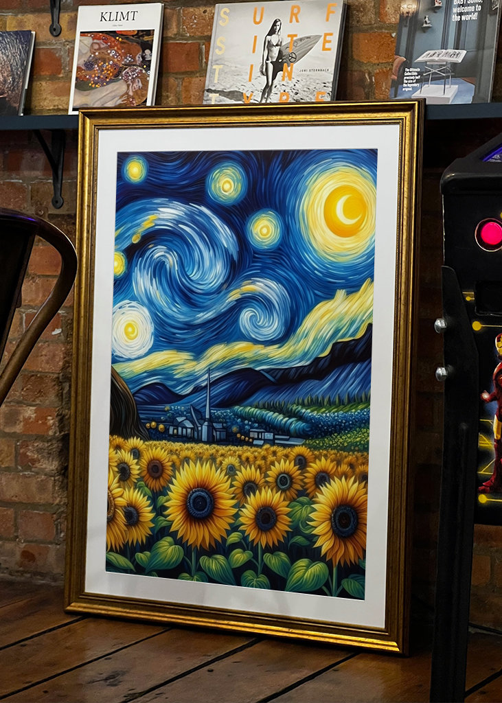 Hviezdna noc X Slnečnice