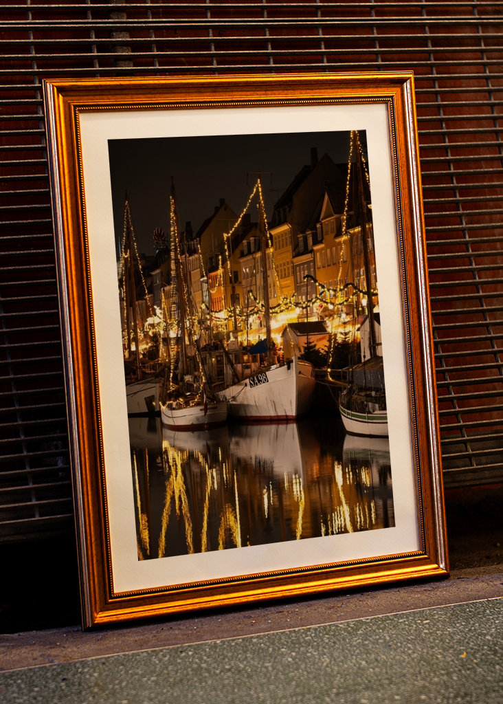  Christmas lights in Nyhavn