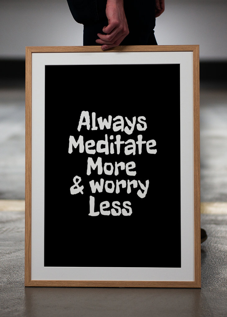 Meditoi enemmän ja huolehdi vähemmän