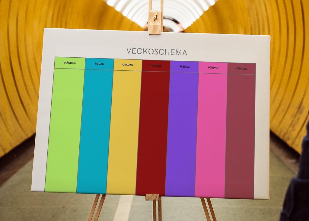 Veckoschema för bildstöd 