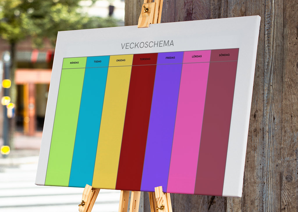 Veckoschema för bildstöd 