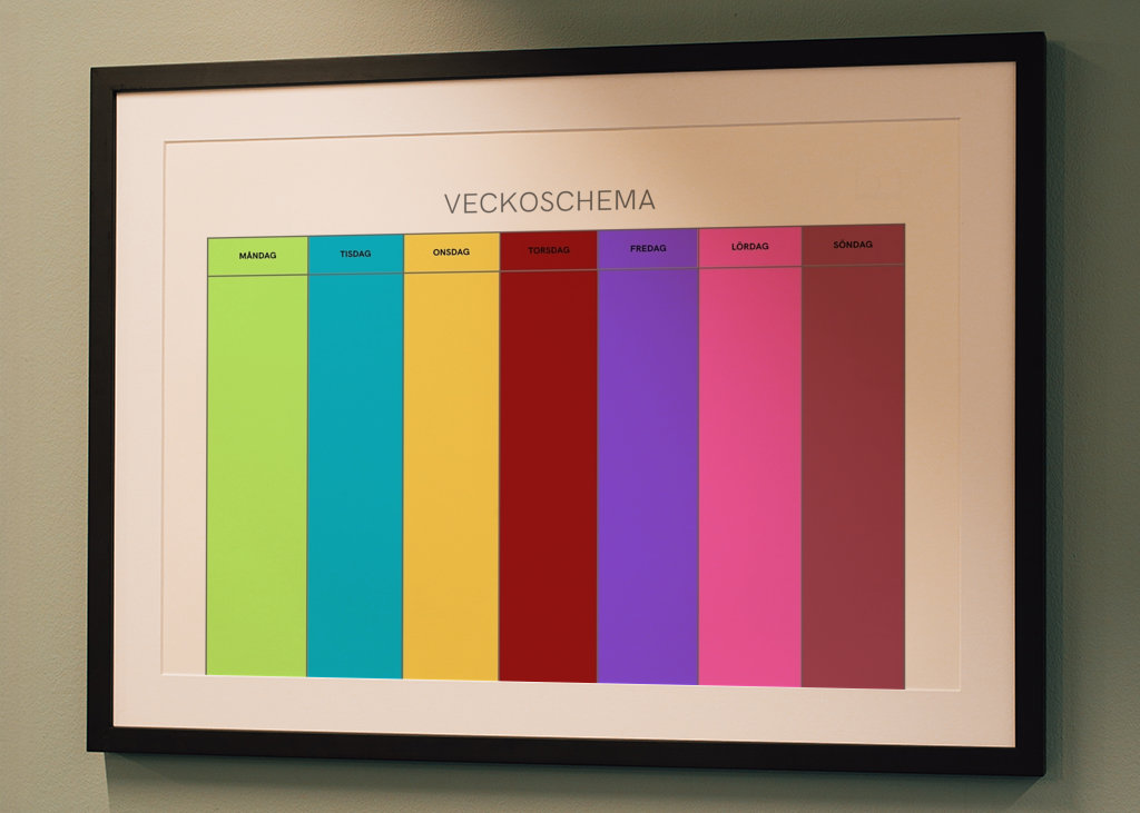 Veckoschema för bildstöd 