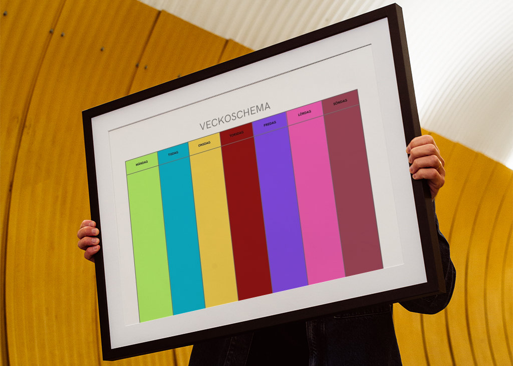 Veckoschema för bildstöd 