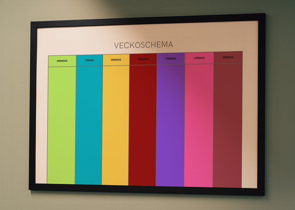 Veckoschema för bildstöd 