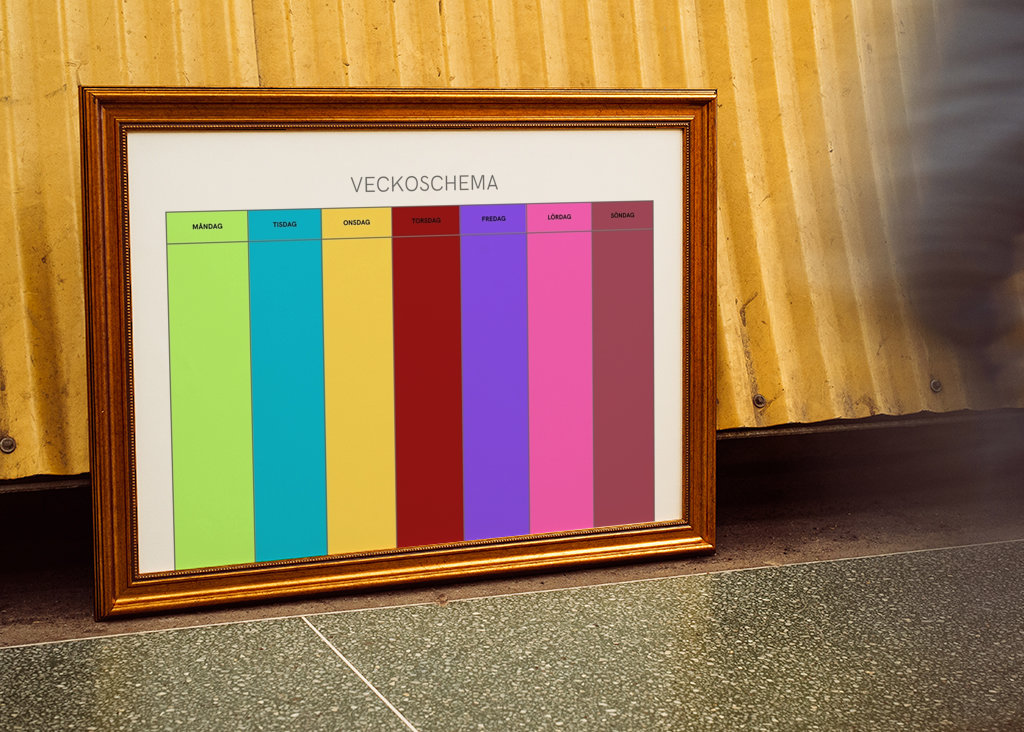 Veckoschema för bildstöd 