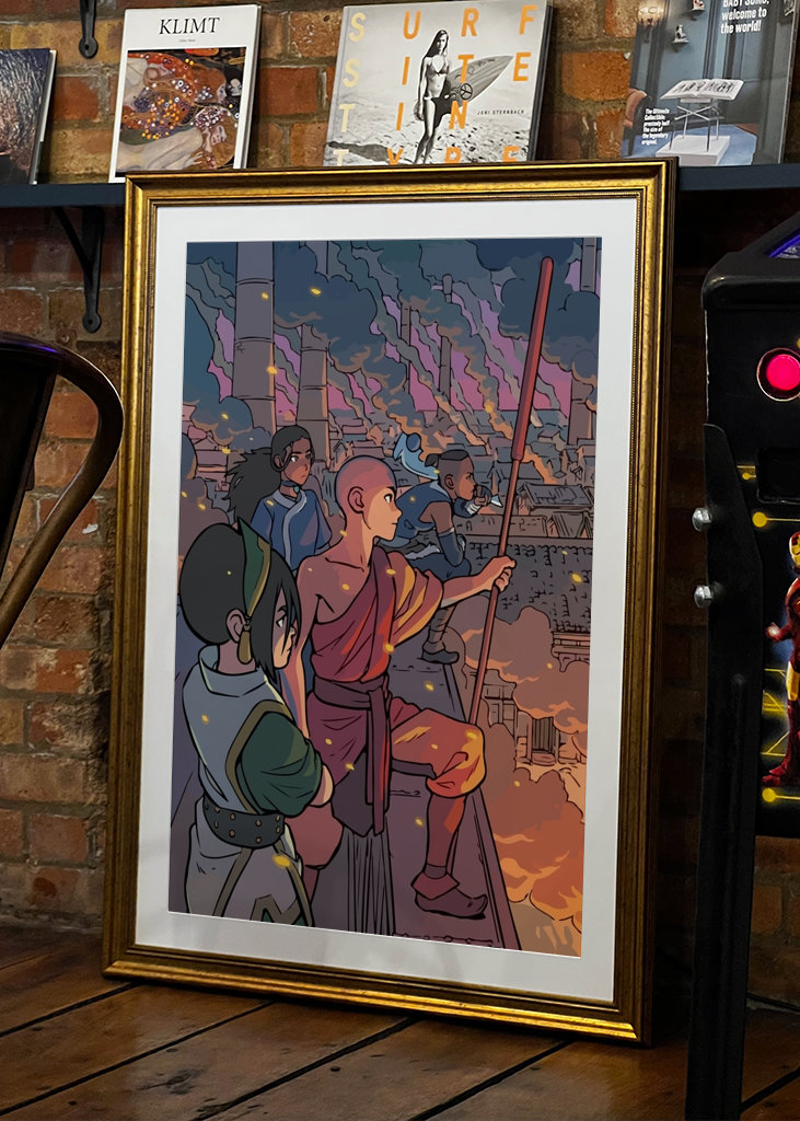 Avatar aang black baground