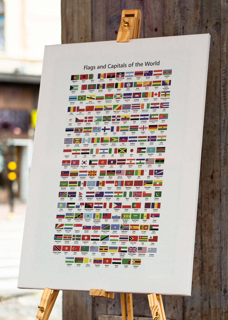 Vlajky a hlavní města světa