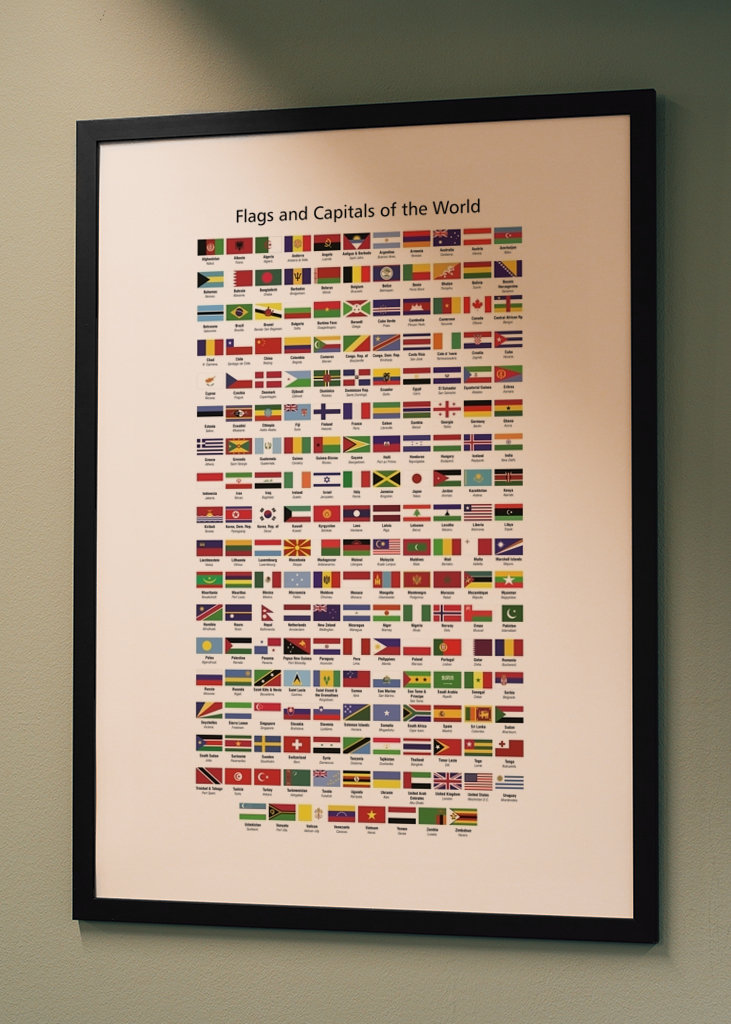 Vlajky a hlavní města světa